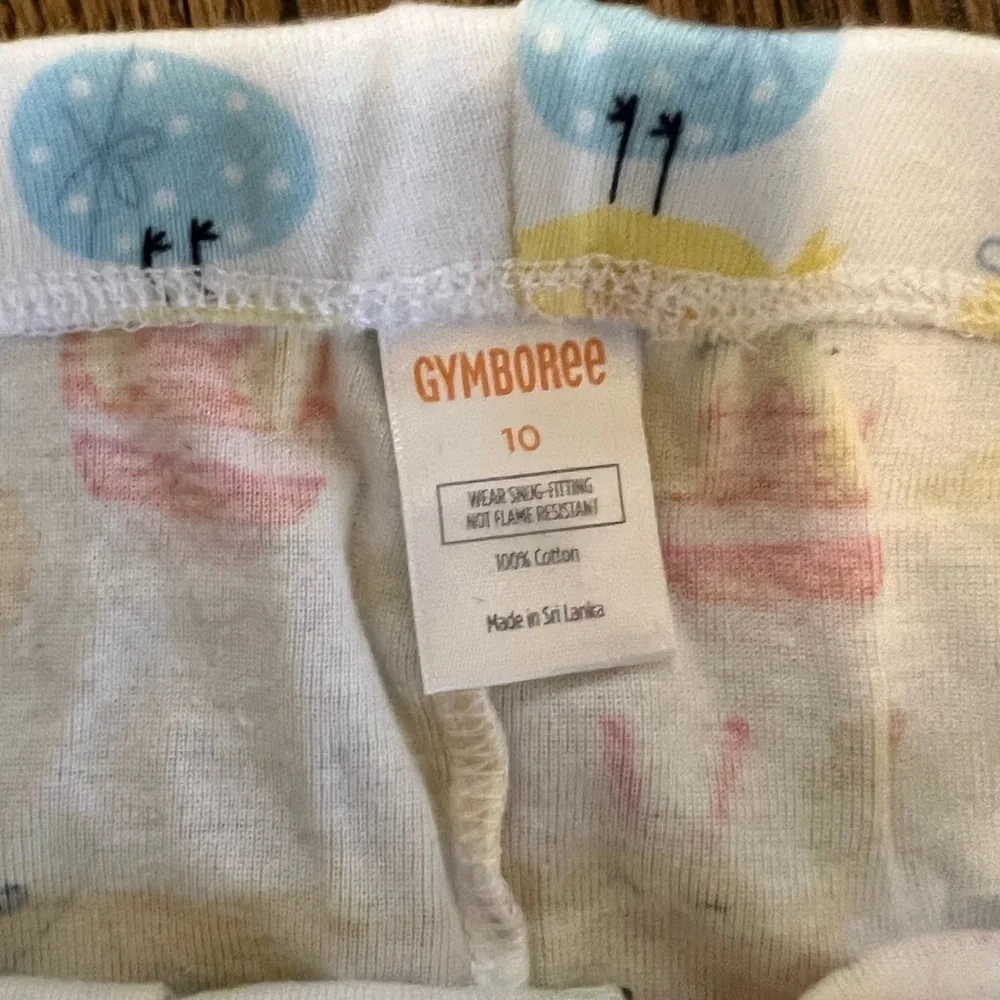 Gymboree Yellow Chick & Pastel Egg Pajama Set
